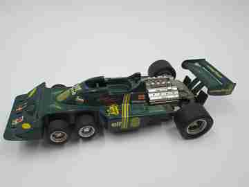 Scalextric slot car. Tyrrell P-34. Exin. 1980's. Green colour. Spain