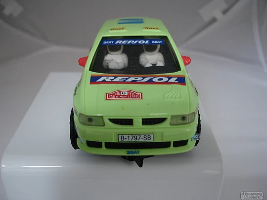 Scalextric. Coche Seat Ibiza Kit-Car. Verde. Repsol. Años 90. Tyco