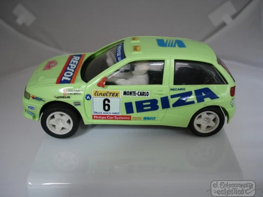 Scalextric. Coche Seat Ibiza Kit-Car. Verde. Repsol. Años 90. Tyco