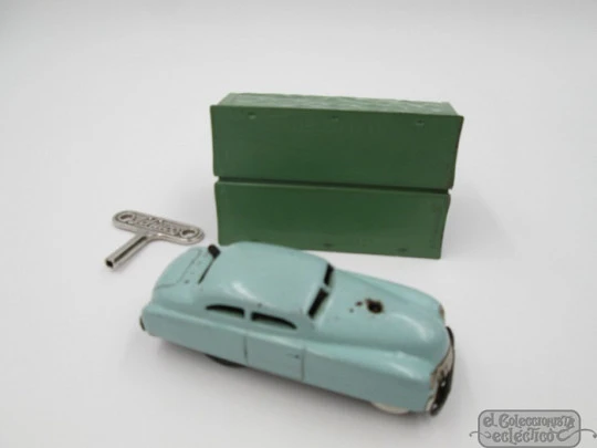 Schuco Varianto-Limo 3041. Germany. 1950's. Metal car & tunnel set. Key