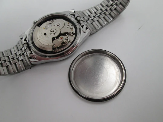 Seiko 5. Acero inoxidable. Automático. Calendario. Brazalete. Japón. 1990