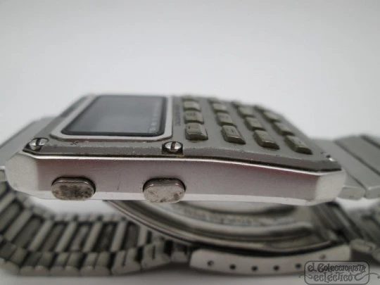 Seiko C515-5000 Calculator watch. Steel. Quartz. 1980's. Bracelet
