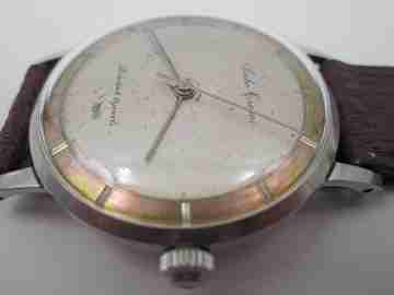 Seiko Cronos Diashoch. Acero inoxidable. Cuerda manual. Correa. 1960. Japón