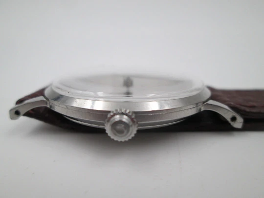 Seiko Cronos Diashoch. Stainless steel. Manual winding. Strap. 1960's. Japan