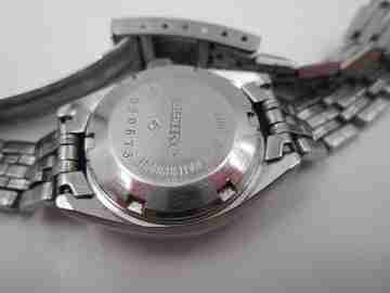 Seiko Hi-Beat ladie's watch. Steel. Automatic. Calendar. Black dial. 1980's