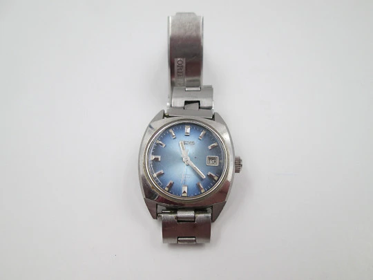 Seiko Hi-Beat ladie's watch. Steel. Automatic. Calendar. Bracelet. 1980's