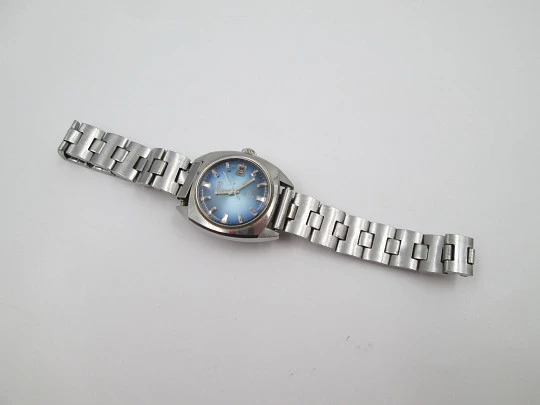 Seiko Hi-Beat ladie's watch. Steel. Automatic. Calendar. Bracelet. 1980's