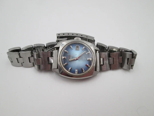 Seiko Hi-Beat ladie's watch. Steel. Automatic. Calendar. Bracelet. 1980's