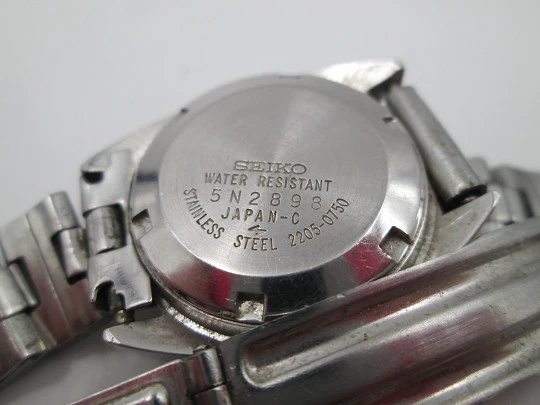 Seiko Hi-Beat ladie's watch. Steel. Automatic. Calendar. Bracelet. 1980's