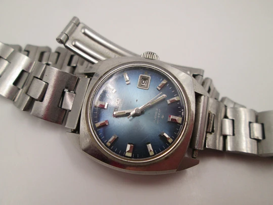 Seiko Hi-Beat ladie's watch. Steel. Automatic. Calendar. Bracelet. 1980's