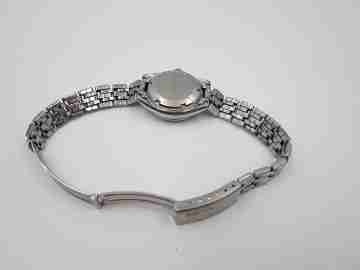 Seiko Hi-Beat mujer. Automático. Calendario. Acero. Dial negro. Brazalete