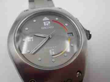 Seiko Kinetic Arctura. Uretano y acero inoxidable. Jorg Hysek. 1997. Japón