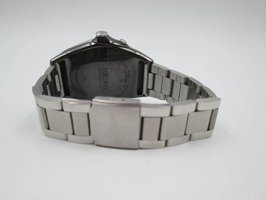 Seiko Kinetic Arctura. Urethane & stainless steel. Jorg Hysek. 1997. Japan