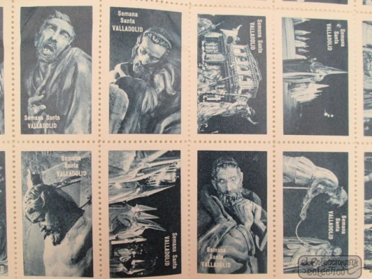 Serie 50 sellos antiguos. Escenas Semana Santa de Valladolid. Años 60