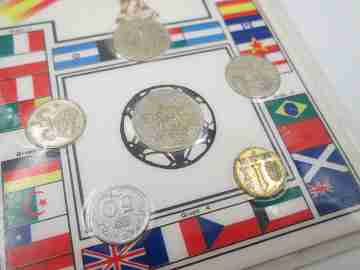 Serie conmemorativa monedas pesetas miniatura Mundial Fútbol España 1982