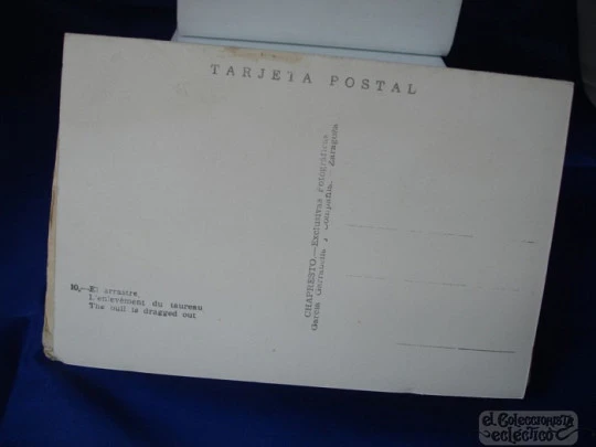 Set 10 postcards. Bullfighting. Chapresto. 1950's. Garrabella