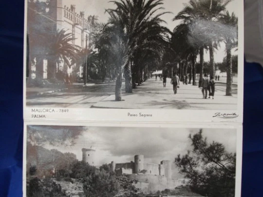 Set 10 postcards. Views of Mallorca. 1948. Zerkowitz. Bromide