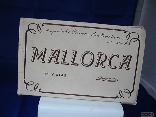 Set 10 postcards. Views of Mallorca. 1948. Zerkowitz. Bromide