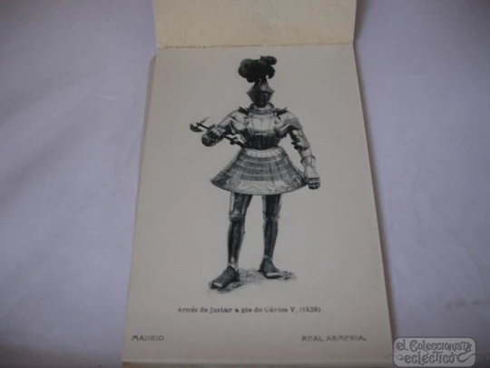 Set 20 postcards. Royal Armoury. Hauser & Menet. 1900's. Madrid