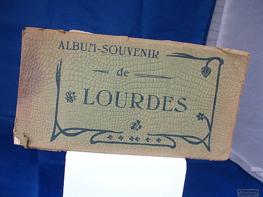 Set 24 postcards. 1900. Memory of Lourdes. M. T. I. L. publisher