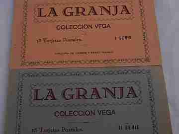 Set 30 postcards. La Granja Royal Palace. Hauser & Menet. 1900's