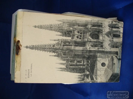 Set 30 postcards. Memory of Burgos. Hauser and Menet publisher. 1906's