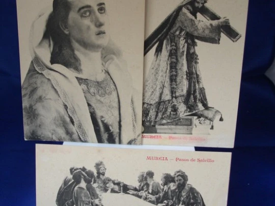 Set 9 postcards. Holy Week. 1940's. Salcillo. Murcia. Andrés Fabert