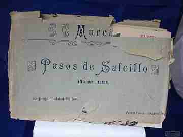 Set 9 postcards. Holy Week. 1940's. Salcillo. Murcia. Andrés Fabert