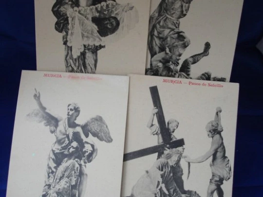 Set 9 postcards. Holy Week. 1940's. Salcillo. Murcia. Andrés Fabert