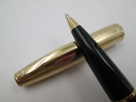 Set Sheaffer Imperial 777. Chapado oro 12k. Pluma y bolígrafo. Estuche