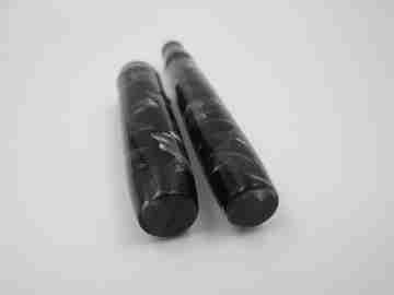 Set Sheaffer Junior. Estilográfica y portaminas. Celuloide marmolizado. 1930