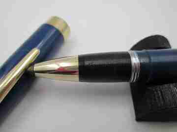 Set Sheaffer's Statesman. Estilográfica Vac-filler, lápiz y bolígrafo. Azul persa