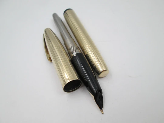 Sheaffer 777 Imperial fountain pen. 12k gold filled. Converter. 14k nib. USA. 1970's