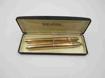 Sheaffer 777 Imperial set. 12k gold filled. Fountain pen & ballpoint. Box