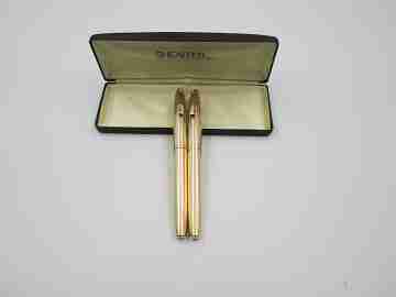 Sheaffer 777 Imperial set. 12k gold filled. Fountain pen & ballpoint. Box