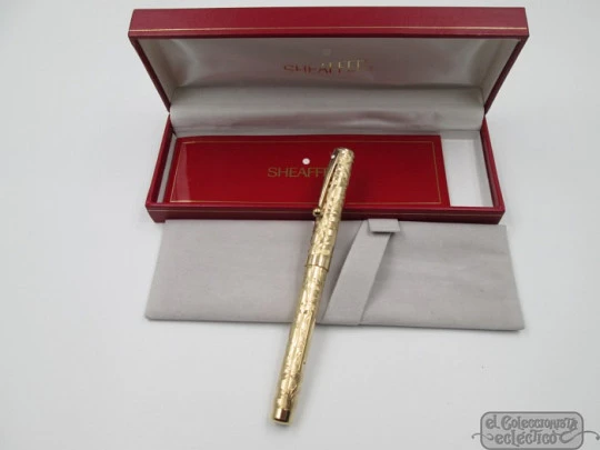 Sheaffer Balance. Edición limitada conmemorativa. Laminada oro 23K. Palanca