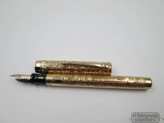 Sheaffer Balance. Limited Edition Commemorative. 23k gold plated. Lever