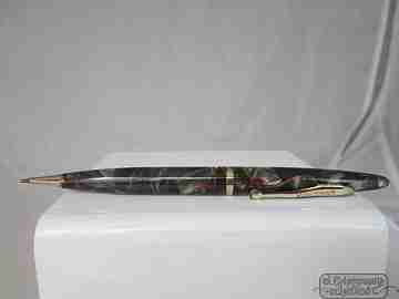 Sheaffer Balance. Marble celluloid. Red Veined Grey Pearl. 1930's