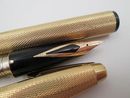 Sheaffer Imperial 827 Fountain Pen 23k Gold Electroplated | El