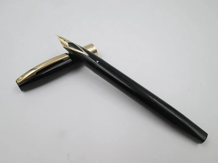 Sheaffer Imperial Iv Black Plastic Gold Plated Touchdown | El