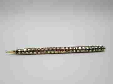 Sheaffer Imperial Sovereign mechanical pencil. 14k gold filled. Diamond pattern. USA