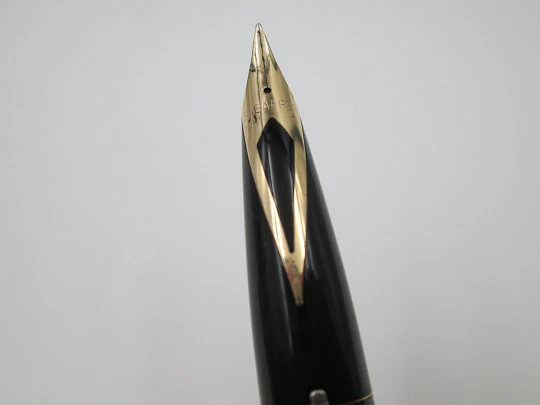 Sheaffer Imperial Triumph. Chapada oro 12k. Carga touchdown. 1970. Plumín 14k