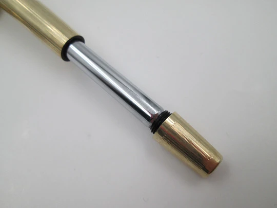 Sheaffer Imperial Triumph. Chapada oro 12k. Carga touchdown. 1970. Plumín 14k