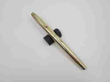 Sheaffer Imperial Triumph. Chapada oro 12k. Carga touchdown. 1970. Plumín 14k