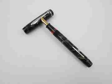 Sheaffer Junior set. Fountain pen & mechanical pencil. Marble celluloid. 1930's