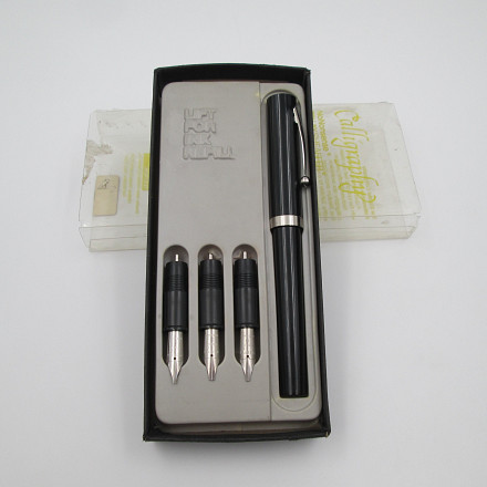 Sheaffer No Nonsense Calligraphy Set Black Plastic 1980s | El