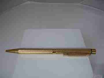 Sheaffer Targa. Chapado en oro. Guilloché. Años 70. Rotatorio
