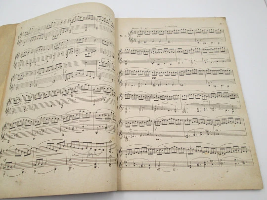 Sheet music book. 10 melodic and progressive studies for violin. Jean-Delphin Alard. 1930's