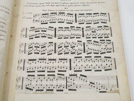 Sheets music book. Eight units. Hardcovers. Illustrated fronts. 121 pages. 19th century