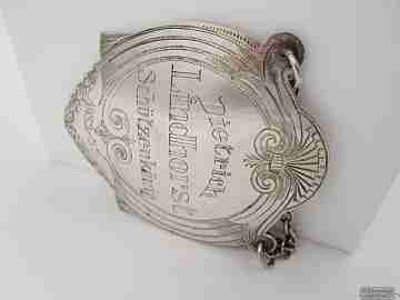 Shooting competition plaque. Silver. 1930's. Germany